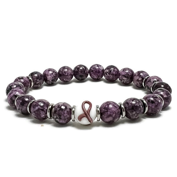 Alzheimers Awareness Unisex Mens and Womens Stretchy Bracelet