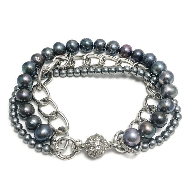 Silver Lining Multi Strand Bracelet