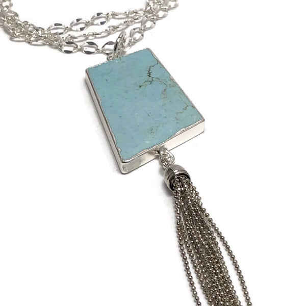 Be You Turquoise Howlite Necklace