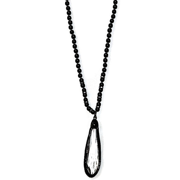 Bright Skies Crystal Teardrop Necklace
