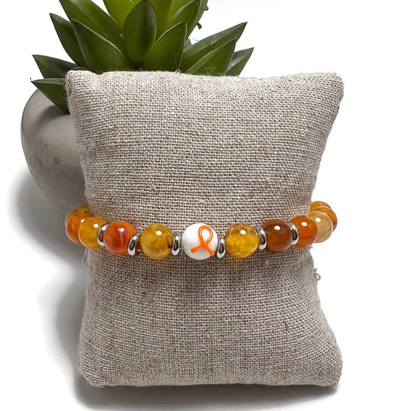 COPD Awareness Unisex Mens and Womens Stretchy Bracelet