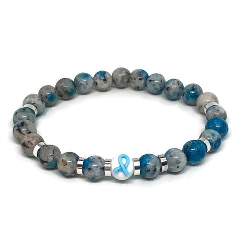 Prostate Cancer Awareness Unisex (Men's or Women's) Stretch Bracelet