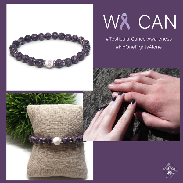Testicular Cancer Awareness Unisex (Men's/Women's/Kid's) Stretch Bracelet
