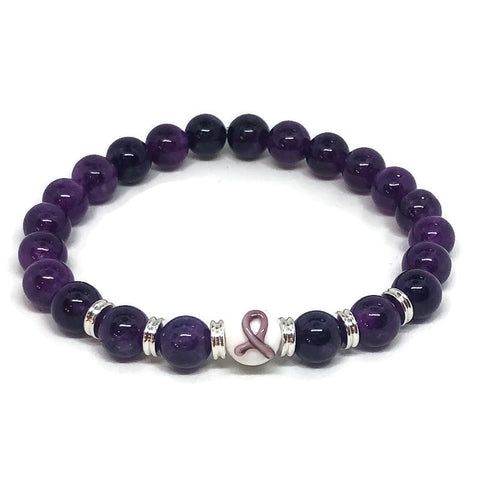 Pancreatic Cancer Awareness Unisex (Men's or Women's) Stretch Bracelet