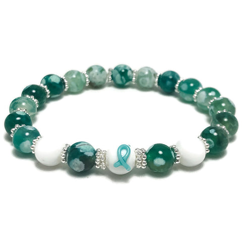 Cervical Cancer Awareness Stretch Bracelet