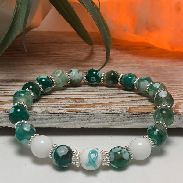 Cervical Cancer Awareness Stretch Bracelet