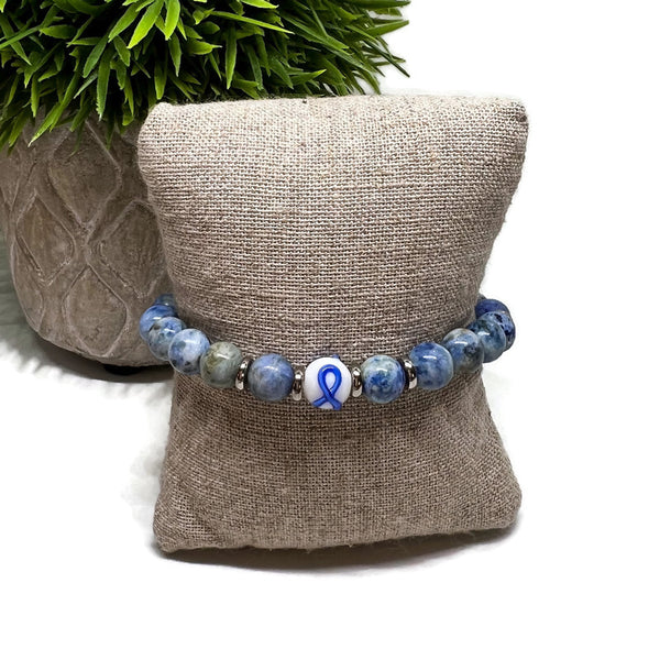 Colon Cancer Awareness Unisex (Men's or Women's) Stretch Bracelet