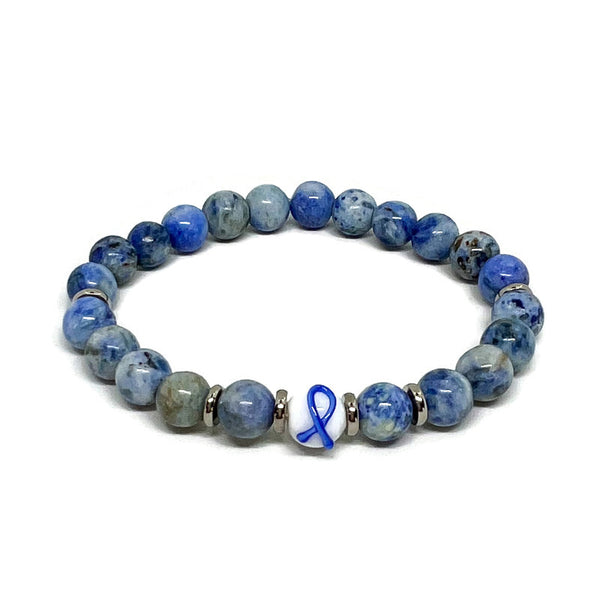 Colon Cancer Awareness Unisex (Men's or Women's) Stretch Bracelet
