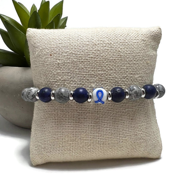 Diabetes Awareness Unisex Mens and Womens Stretchy Bracelet