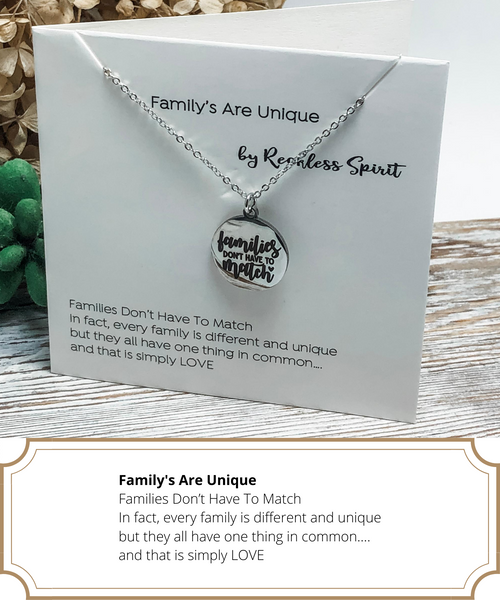 Families Are Unique Necklace