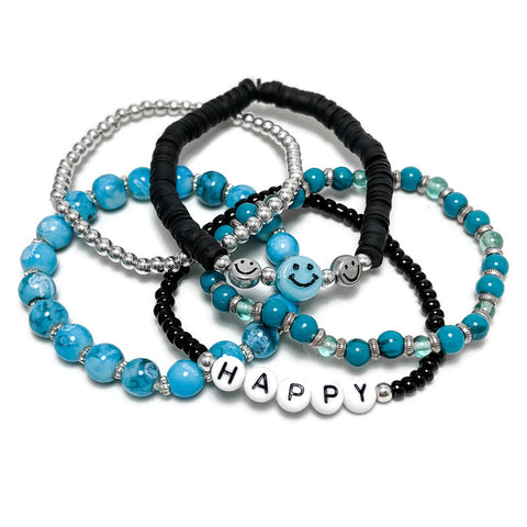 Happy Stack Feel Good Stretch Bracelet Set