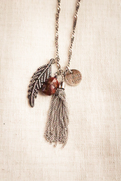 Wildfire Rhinestone Cluster Necklace