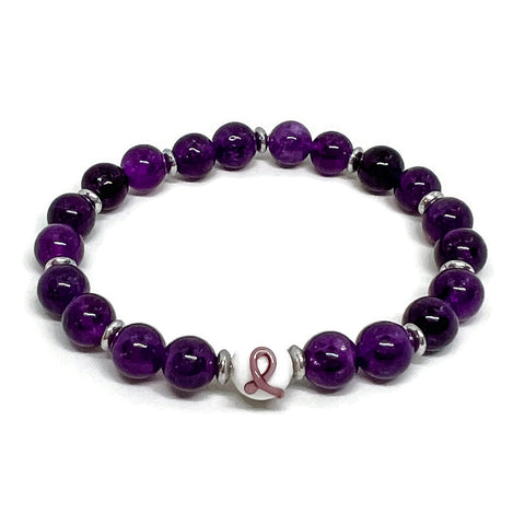 Leiomyosarcoma Cancer Awareness Unisex (Men's or Women's) Stretch Bracelet