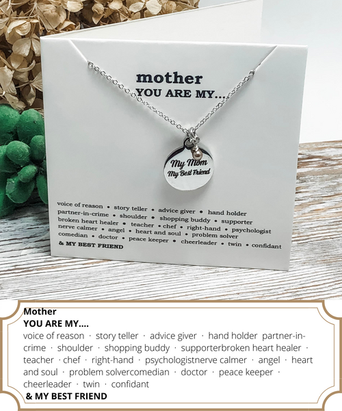 My Mom My Best Friend Necklace