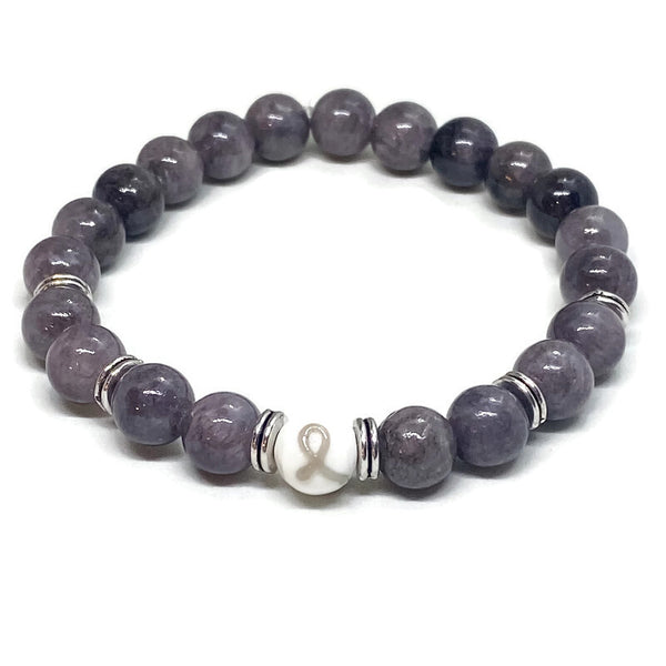 Parkinsons Awareness Unisex Mens and Womens Stretchy Bracelet