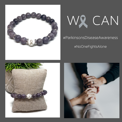 Parkinsons Awareness Unisex Mens and Womens Stretchy Bracelet