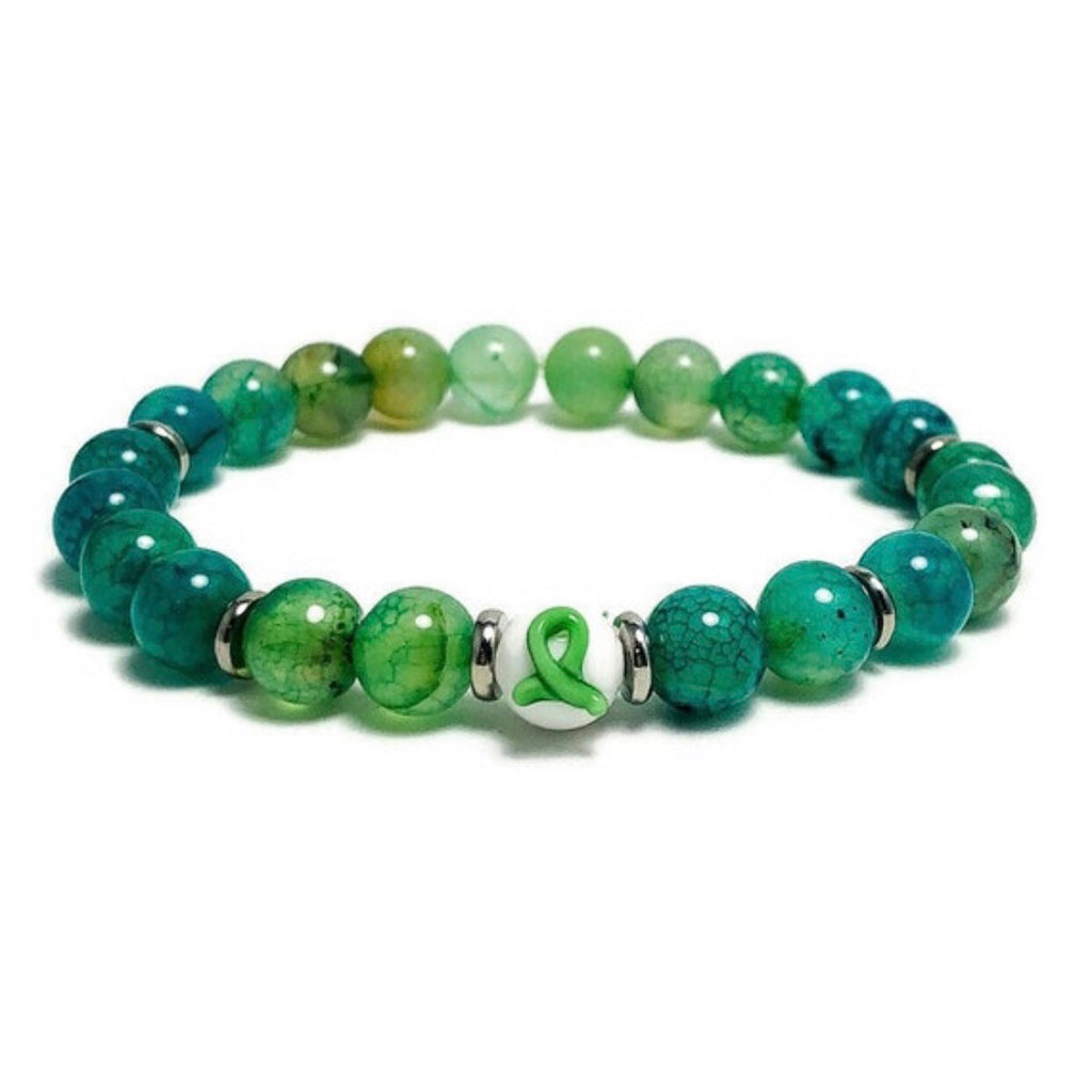 Non-Hodgkins Lymphoma Cancer Awareness Unisex (Men's or Women's) Stretch Bracelet