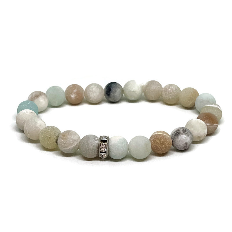 Amazonite Sparkle Gemstone Stretch Bracelet