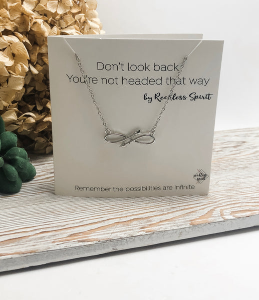 Infinity Arrow Necklace
