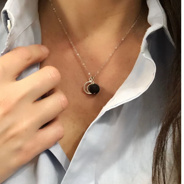 Sweet Dreams Lava Aromatherapy Necklace