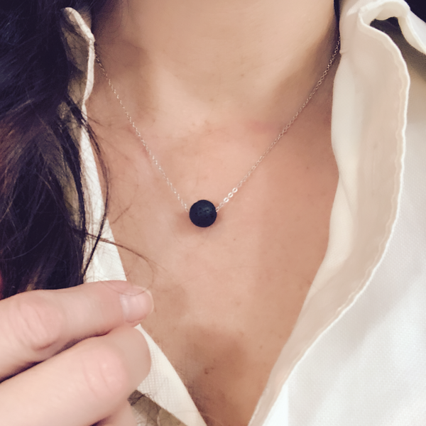 Simplicity Lava Aromatherapy Necklace