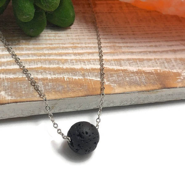 Simplicity Lava Aromatherapy Necklace