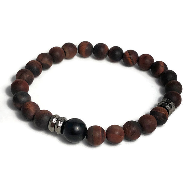 Brecciated Jasper Mens Stretch Bracelet