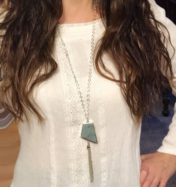 Be You Turquoise Howlite Necklace