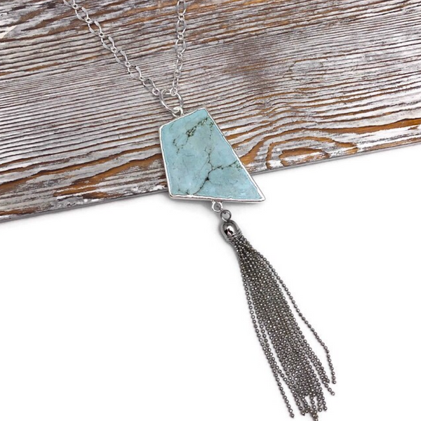 Be You Turquoise Howlite Necklace