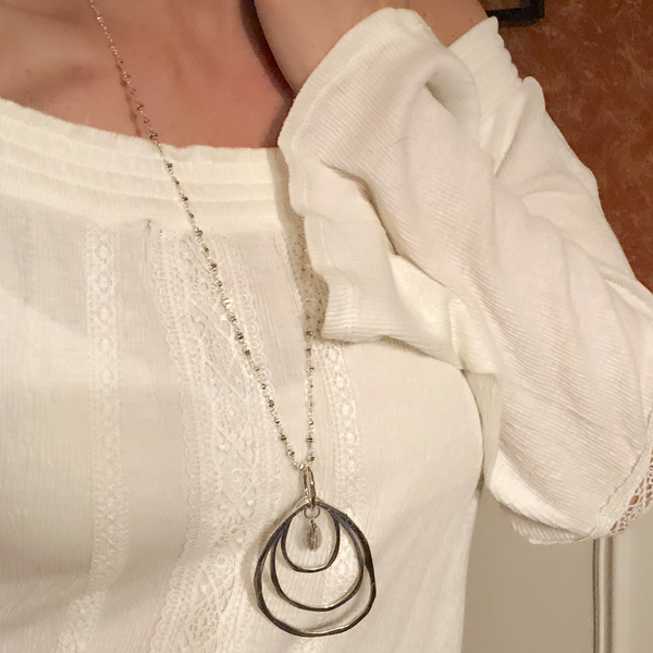 Rings of Tranquility Pendant Necklace