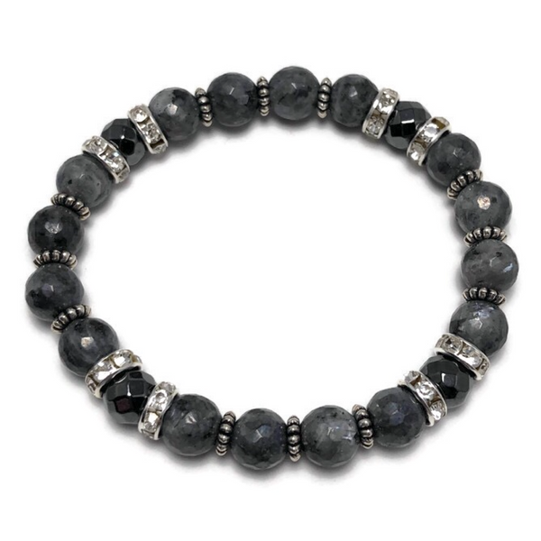 HEALING STONES - Labradorite Womens Stretch Bracelet