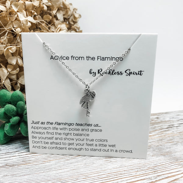 Advice From The Flamingo Necklace