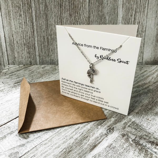 Advice From The Flamingo Necklace