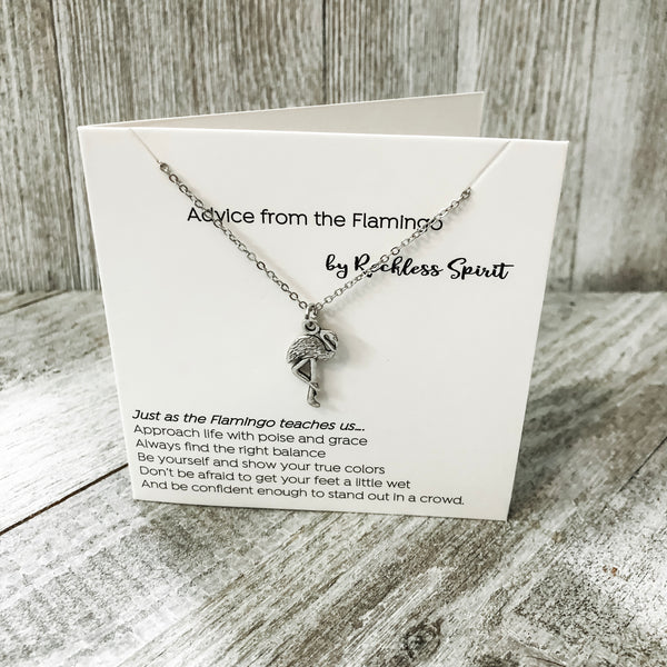 Advice From The Flamingo Necklace