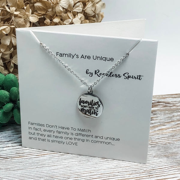 Families Are Unique Necklace