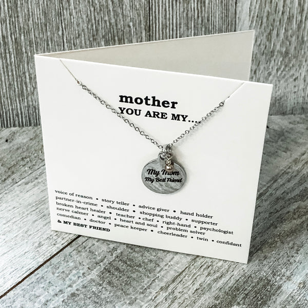 My Mom My Best Friend Necklace