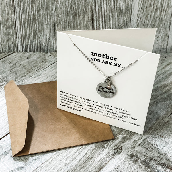 My Mom My Best Friend Necklace