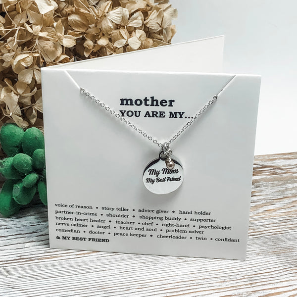 My Mom My Best Friend Necklace