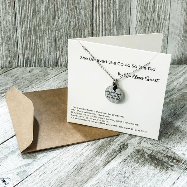 She Believed She Could Necklace