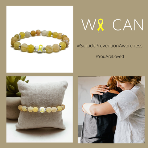 Suicide Prevention Awareness Unisex Stretch Bracelet