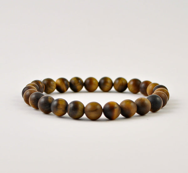 Tiger's Eye Mens Stretch Bracelet