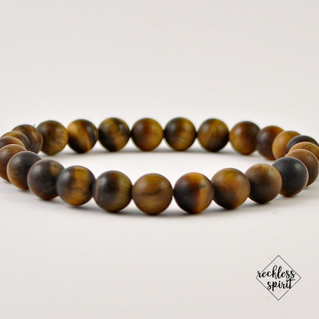 Tiger's Eye Mens Stretch Bracelet