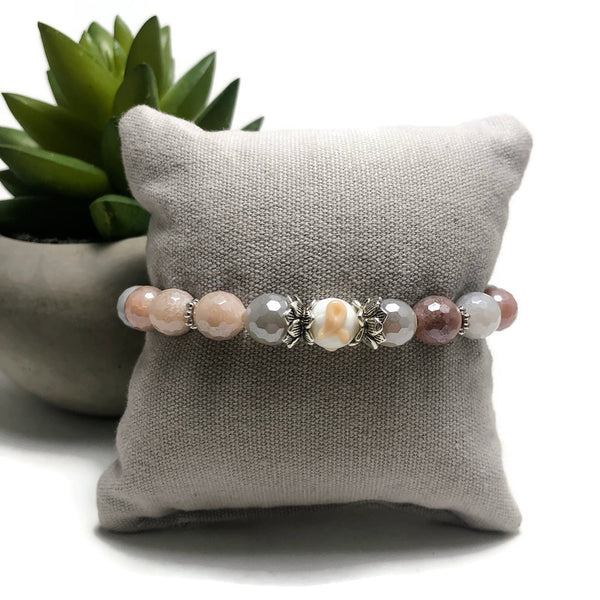 Uterine Cancer Awareness Unisex Women's Stretch Bracelet