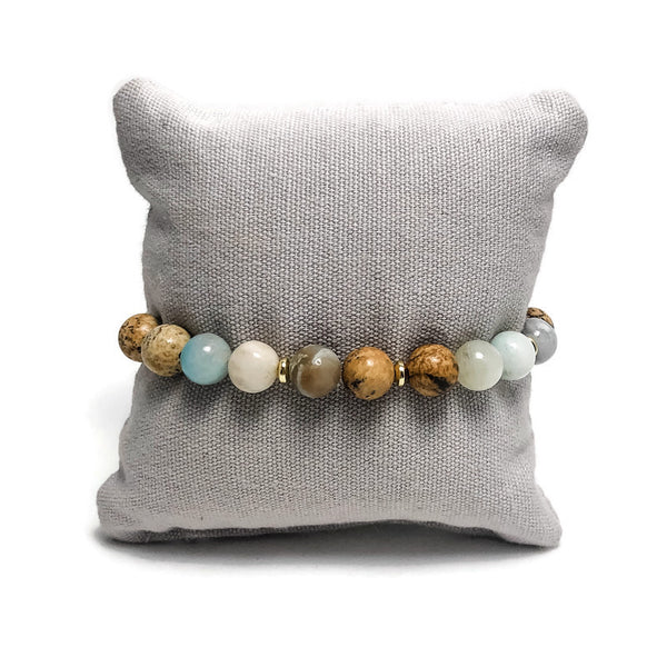 Cosmopolitan Gemstone Cocktail Stretch Bracelet