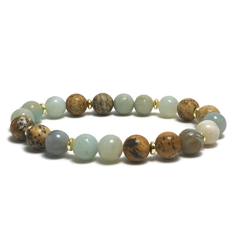 Cosmopolitan Gemstone Cocktail Stretch Bracelet
