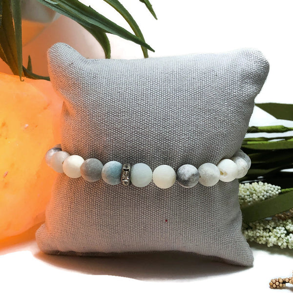Amazonite Sparkle Gemstone Stretch Bracelet