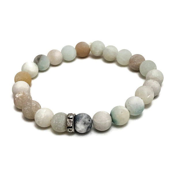 Amazonite Sparkle Gemstone Stretch Bracelet