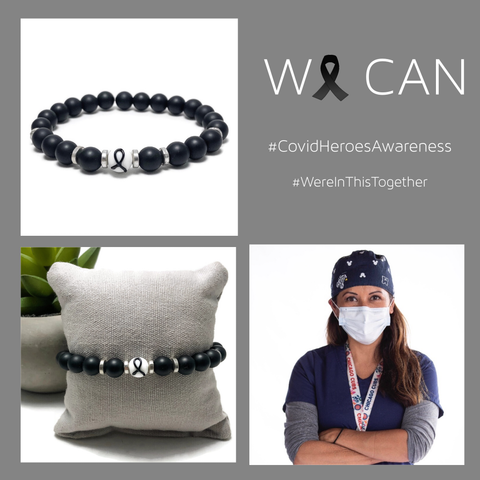 Covid Heroes Awareness Unisex (Men's/Women's/Kid's) Stretch Bracelet