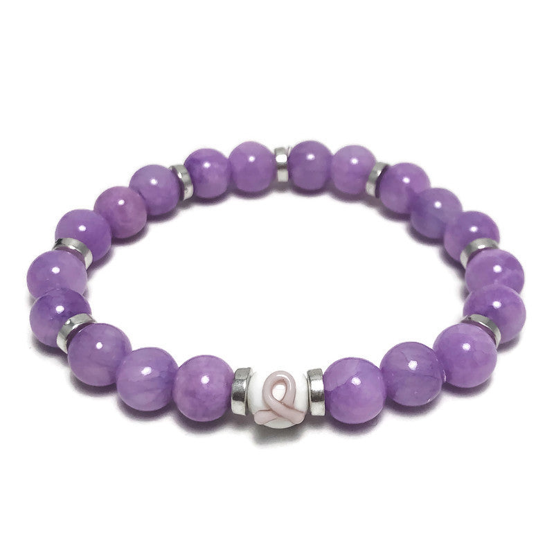 Esophageal Cancer Awareness Unisex (Men's or Women's) Stretch Bracelet