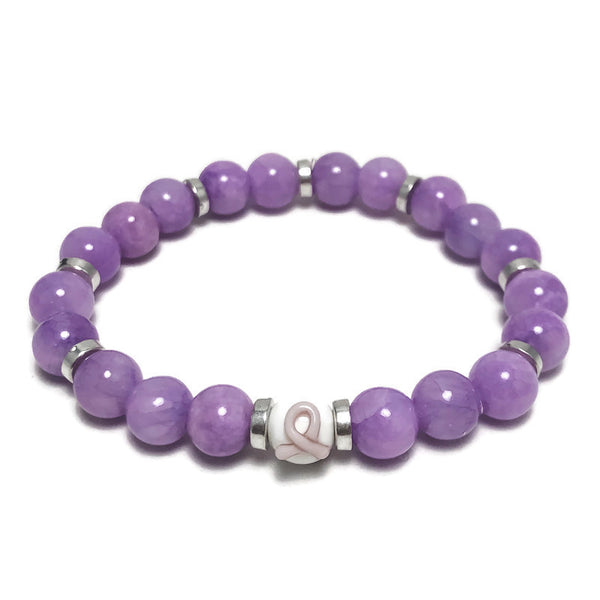 Esophageal Cancer Awareness Unisex (Men's or Women's) Stretch Bracelet